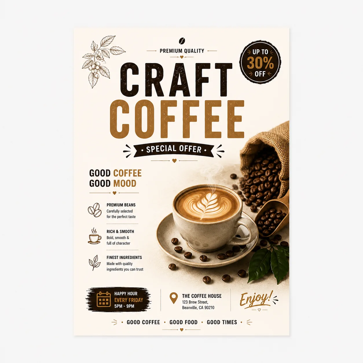 Example of a printed A1 poster
