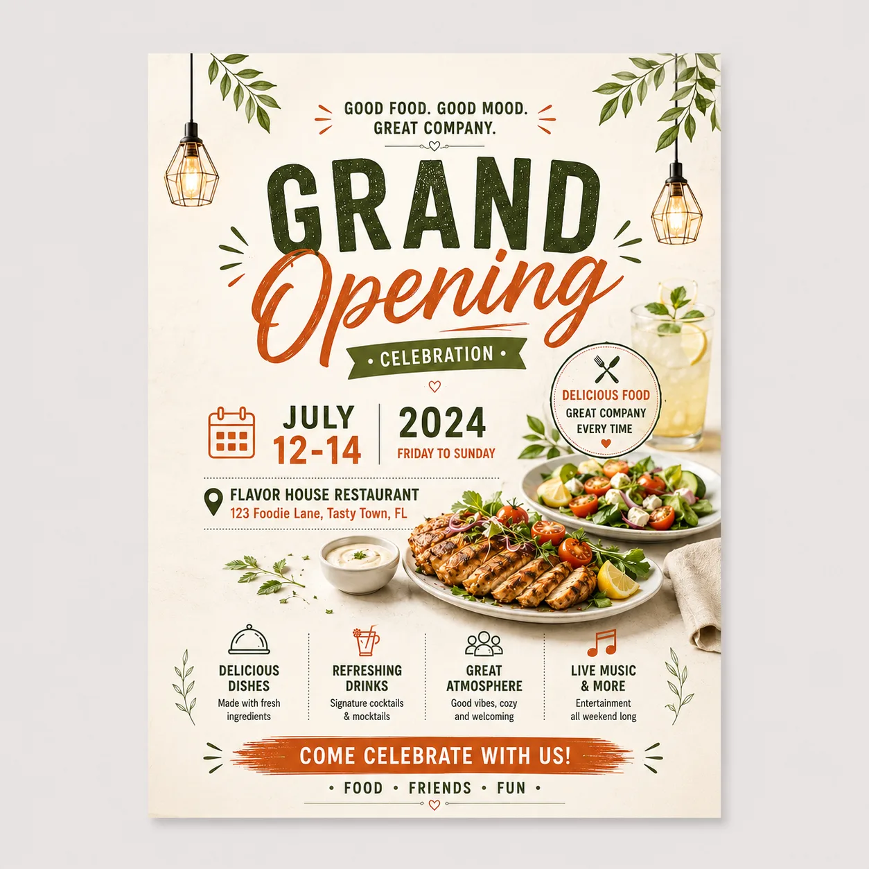 Example of a printed A2 poster